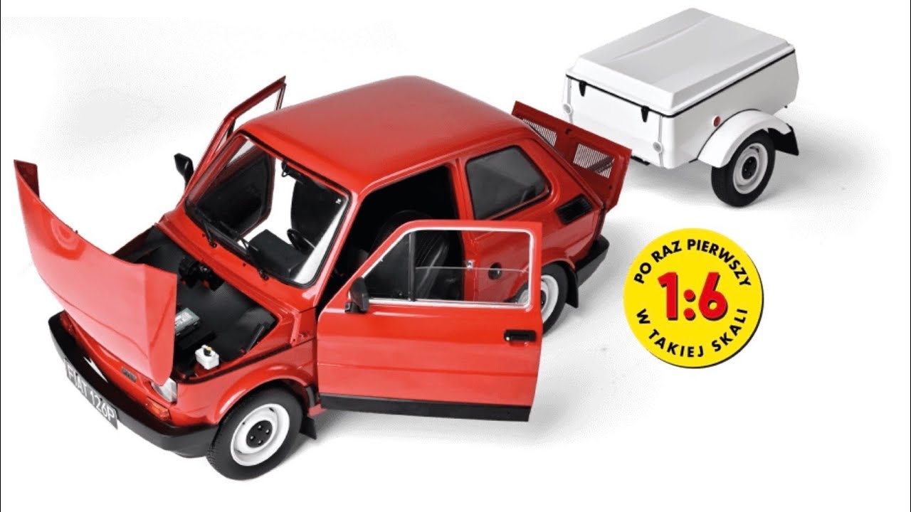 Fiat 126p skala 1:6 z Hachette cz. 2