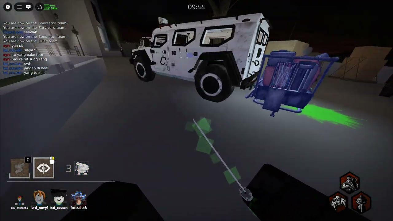 cheater in violence district, using speed cheat, and wallhack 