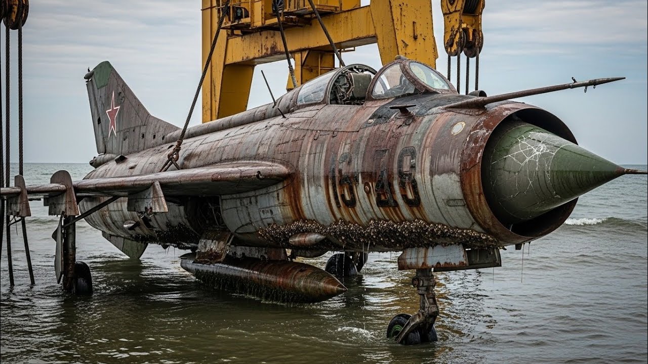 Rusted Soviet MiG Jet Salvaged from the Ocean | Full ASMR Restoration