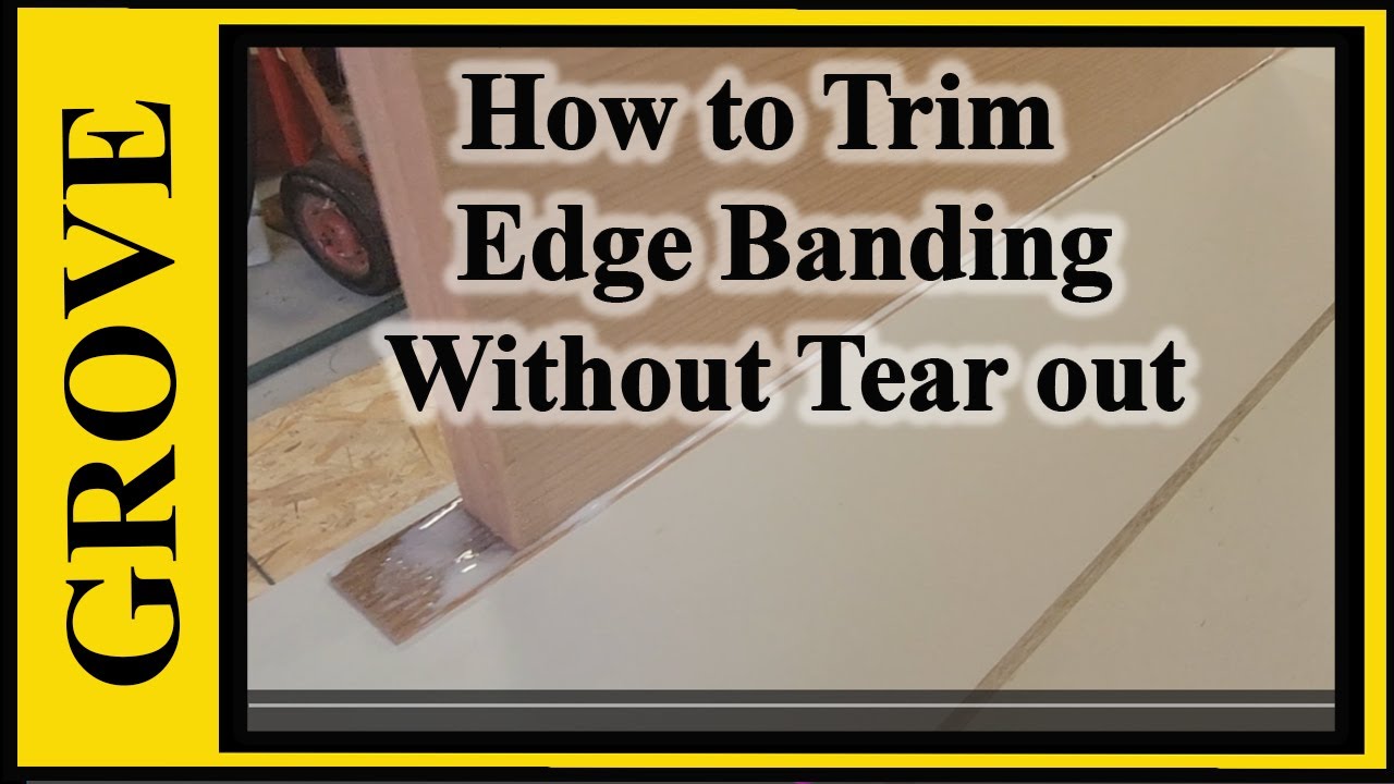 How to Trim Door Edge Banding Without Tear Out.