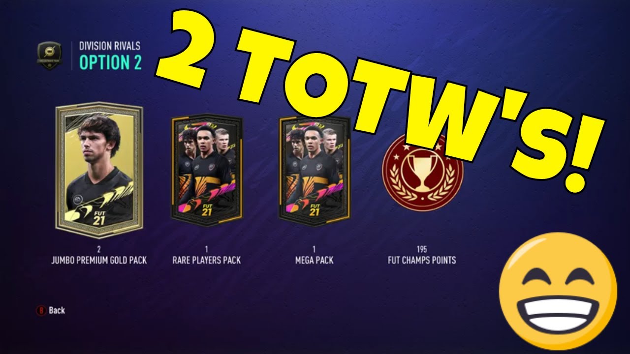 FUT 21 - Rivals Rewards - Division 5 Rank I - 2 Team Of The Weeks!