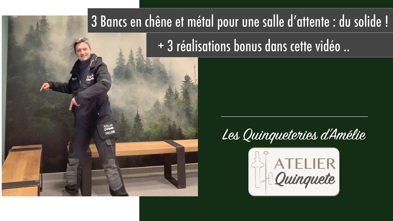 Comment fabriquer des bancs en chêne et métal ?