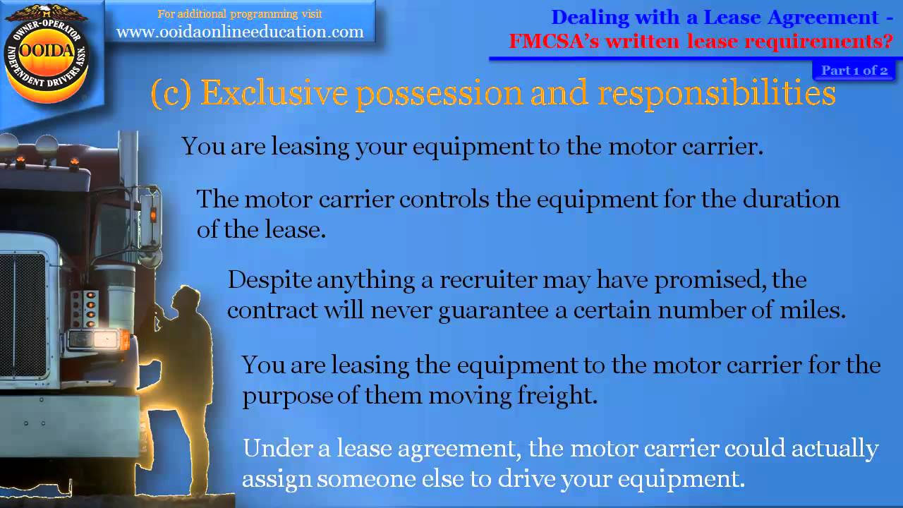Lease Agreement Part 1