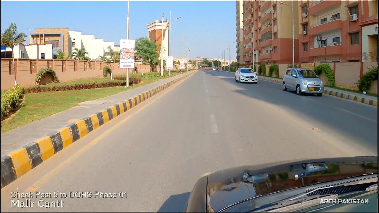Check Post 5 to DOHS Phase 01  Malir Cantt Street View ARCH PAKISTAN