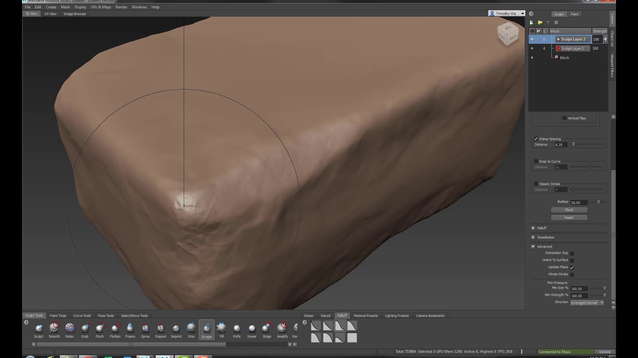 Maya & Mudbox: Stone Block