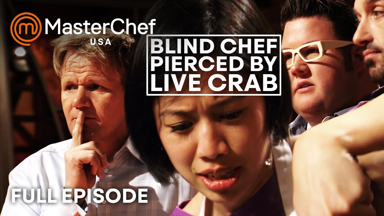 Christine Ha Pierced By Live Crab in MasterChef USA | S03 E06 | Full Episode | MasterChef World