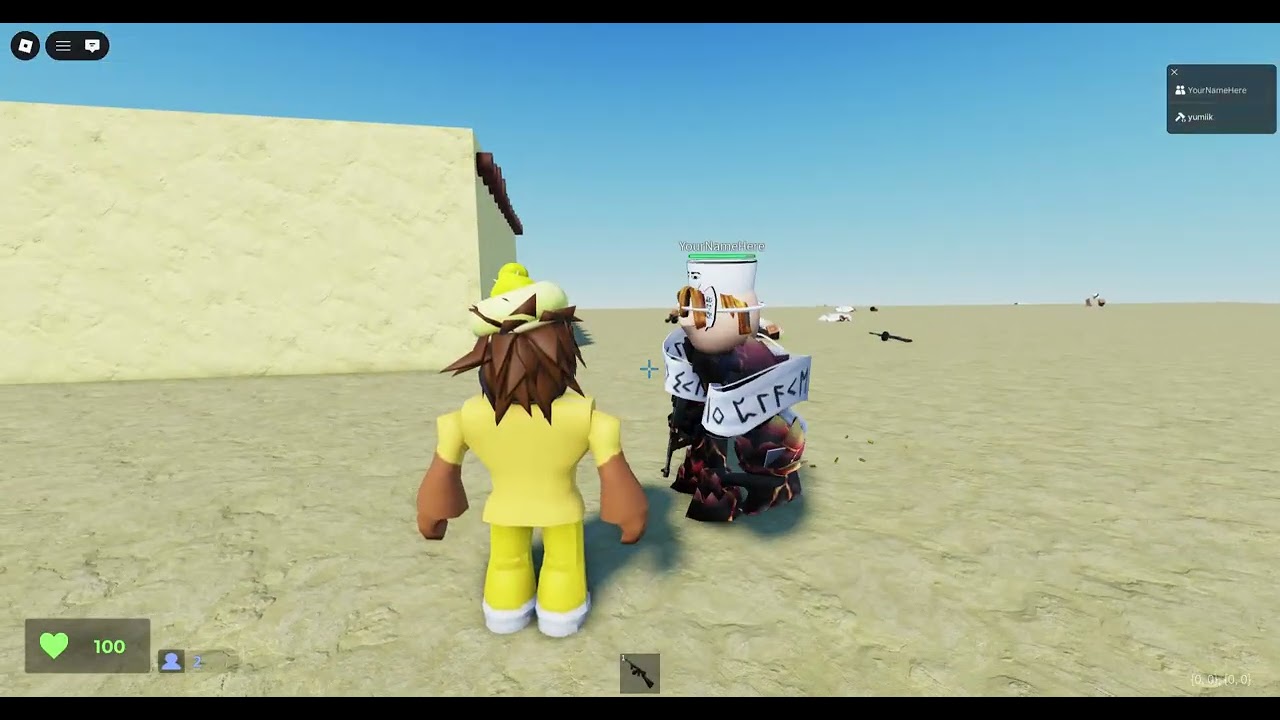 playing my game with my brother cuz why not