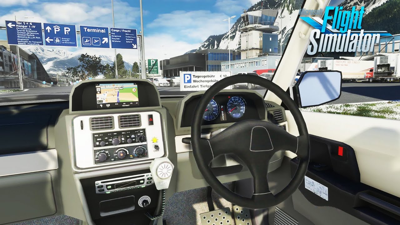 Microsoft Flight Simulator | Driving To The Airport | Mitsubishi Pajero