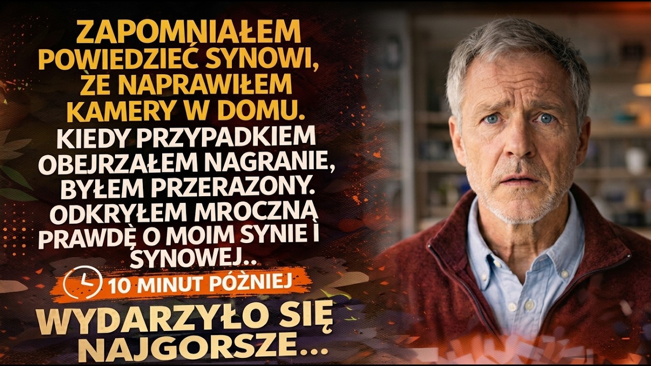 Zapomniałem powiedzieć synowi, że KAMERY ZNOWU DZIAŁAJĄ. Kiedy obejrzałem nagranie — byłem W SZOKU.