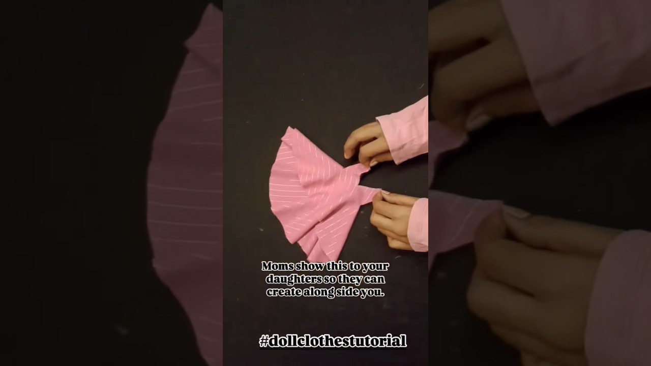 doll clothes #shorts #tutorial #easy #cutting #nosewing #doll #dress #india #usa #sewingtips #sewing