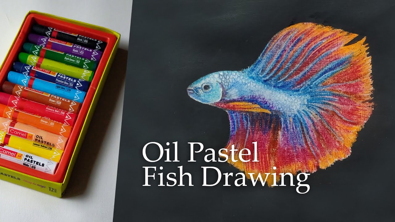 Oil Pastel Fish Drawing