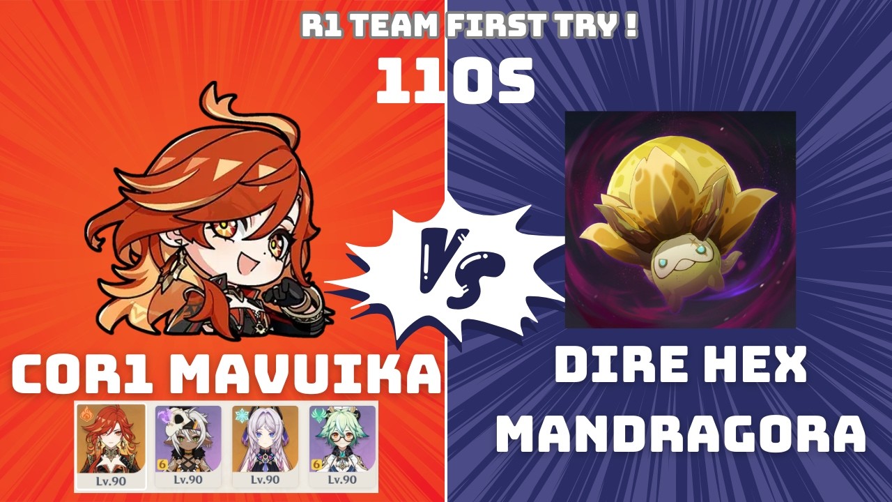 6.4 Stygian Onslaught Dire C0R1 Mavuika vs Hexadecanoic Battle-hardened Mandragora