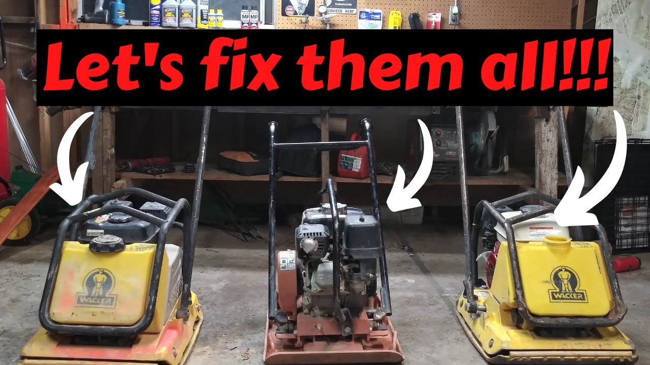 Honda GX160 plate compactor Repair-A-Thon! 3 repairs in 1 video. Let's fix them all.