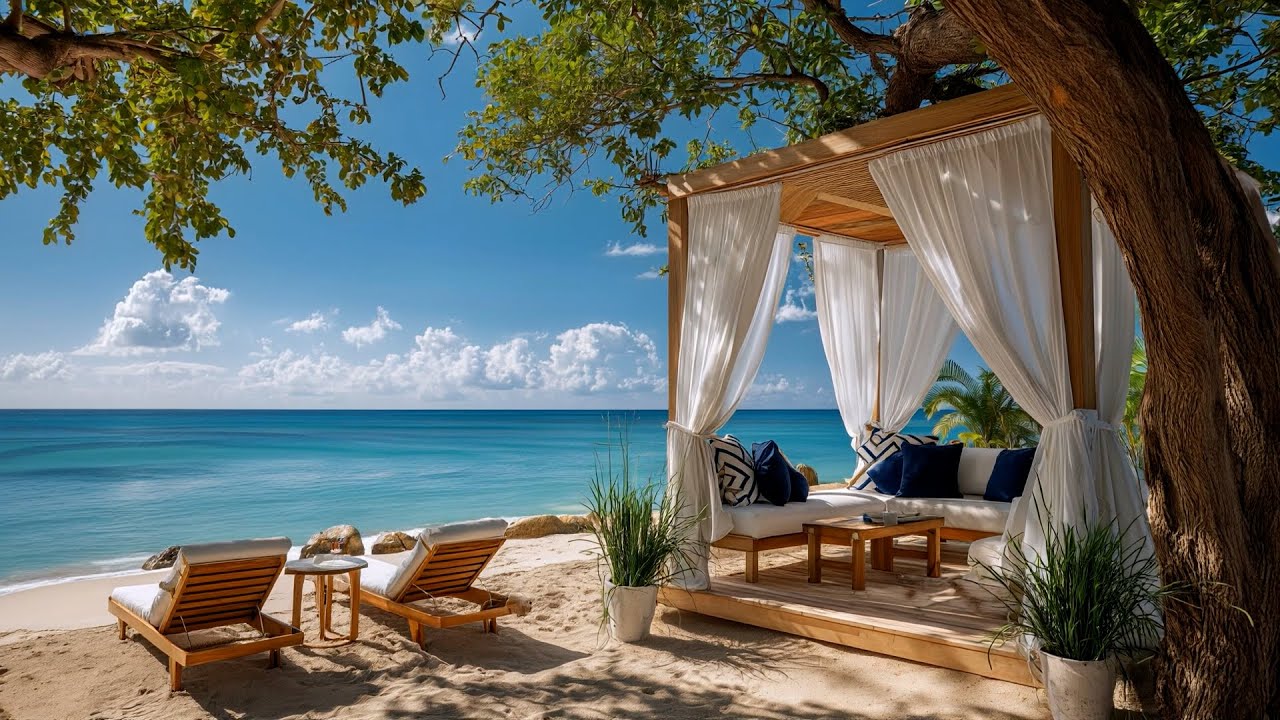 Tropical Bossa Nova Lounge | Seaside Café Chill for Relaxing Mood