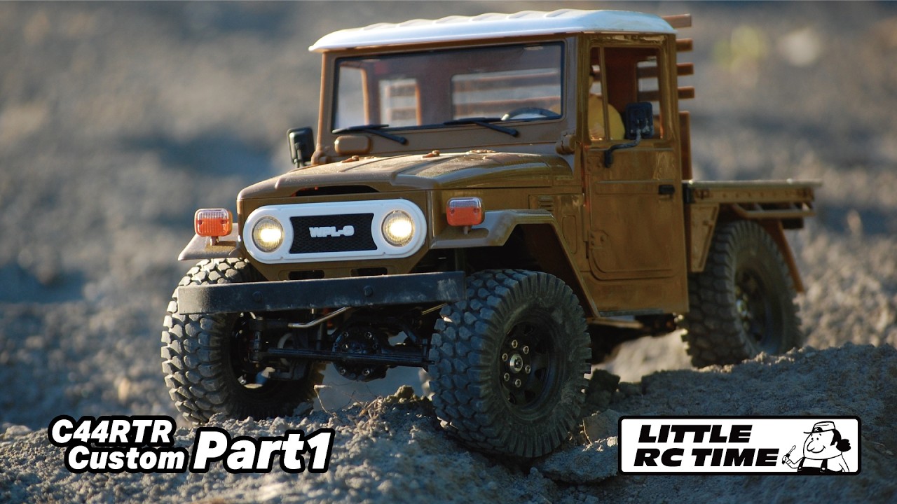 ノーマルに1.55インチポン付けテスト　C44RTRいじり～その1～【LTTILE RC TIME】WPL JAPAN C44RTRカスタム