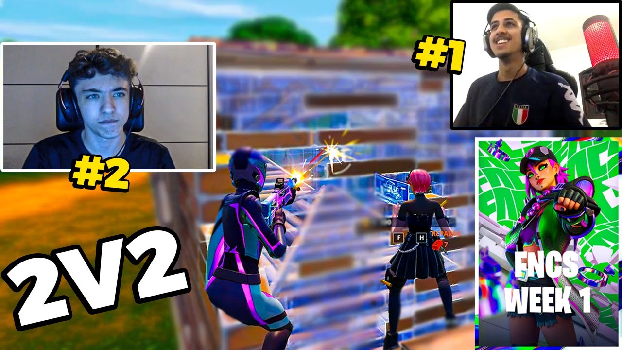 FIGHT 2V2 DOS PROS NA FNCS WEEK 1! #24