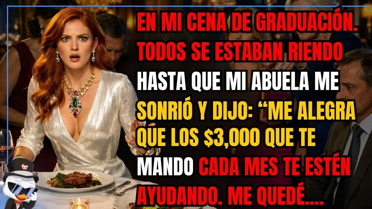 En mi cena de graduaci&oacute;n Todos se estaban riendo hasta que mi abuela me sonri&oacute; y dijo： ＂Me alegr