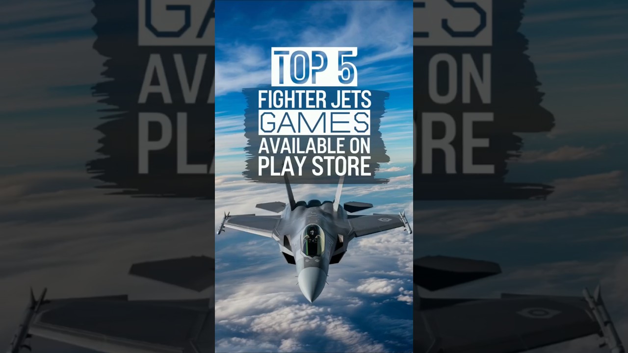 Top 5 fighter jets games available on Play store #fighterjet #games #shorts #mobilegamer