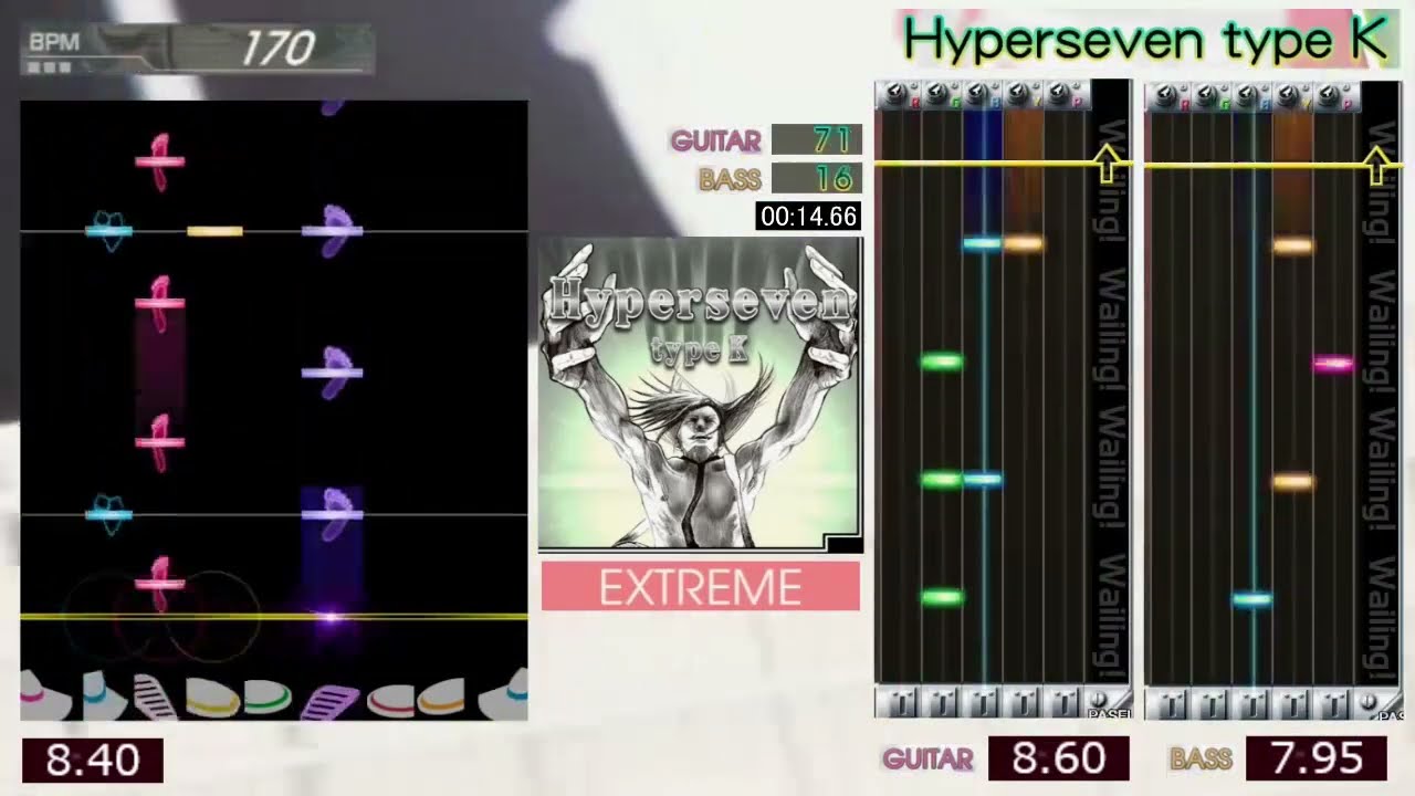 GITADORA / Hyperseven type K- EXTREME (GITADORA GuitarFreaks & DrumMania)