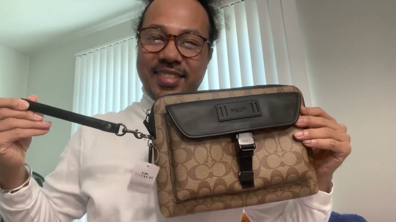 Coach Charter Men Pouch Unboxing and reviews!!!🤩🤩🤩