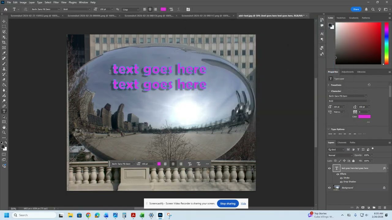 Adding Text to Photos