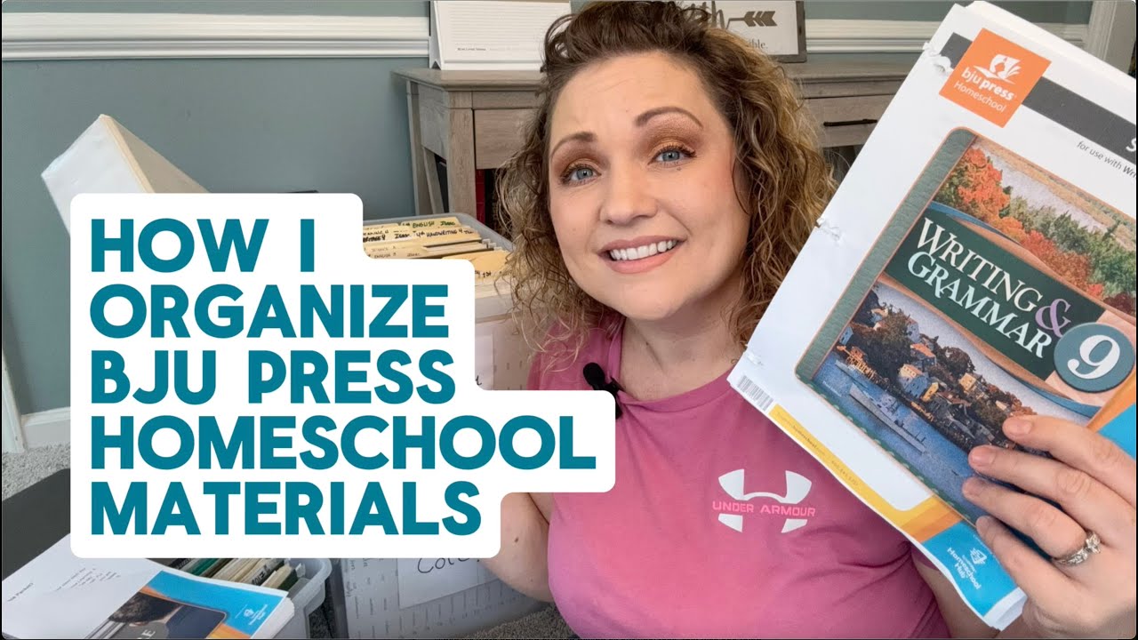 How I Organize BJU Press Homeschool Materials