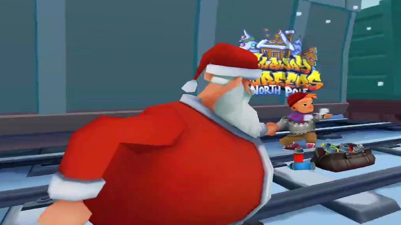 Subway Surfers Gameplay  HD NORTH POLE thanks giving P1393متصفحي مترو الانفاق Tua5