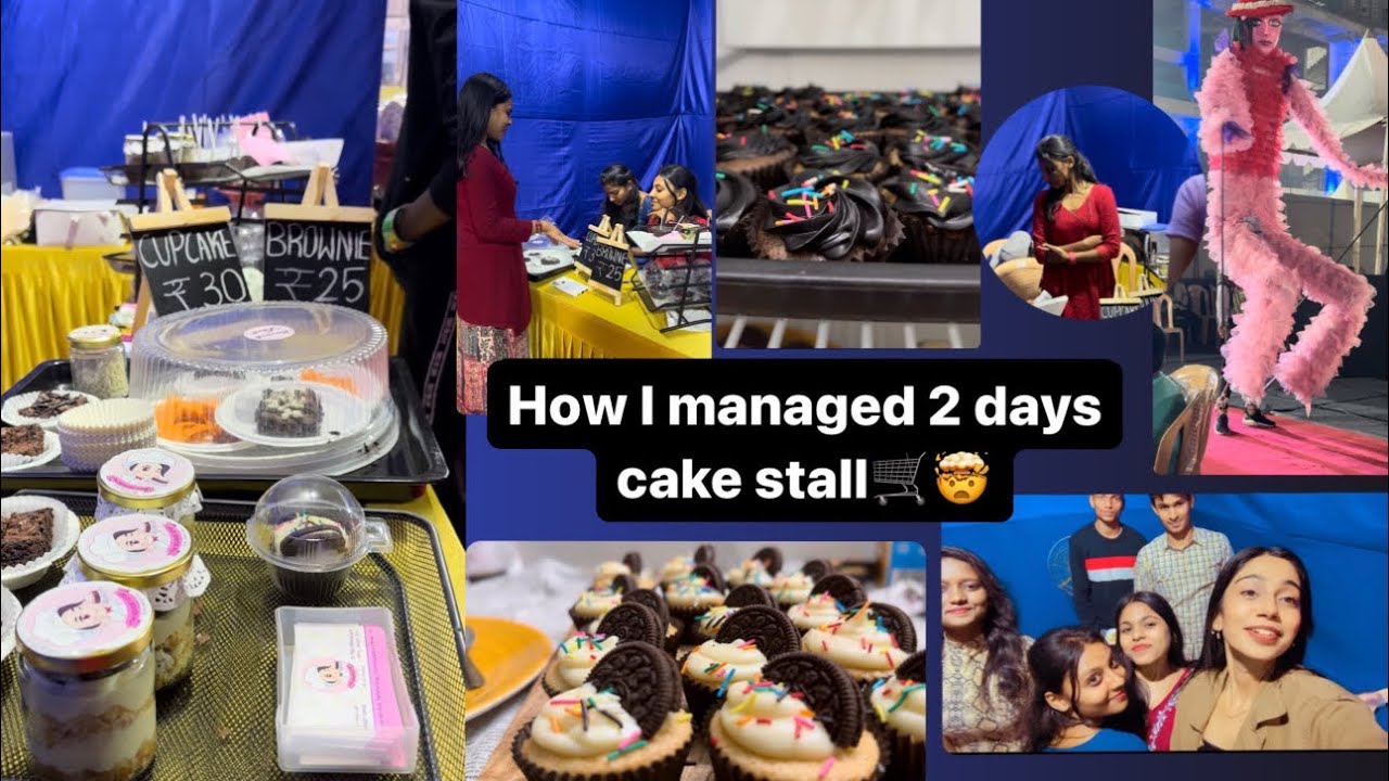 How I managed this 2 days cake stall🤯🧁| cake stall | vlog #cake #cakestorytime #vlog #brownie