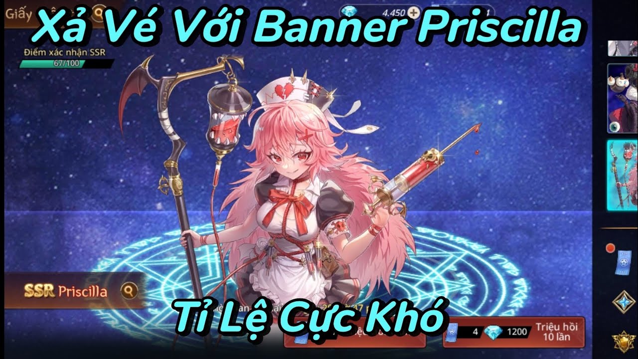 Cat & Knights: Samurai Blade| Xả Vé, Kim Cương Với Banner Priscilla