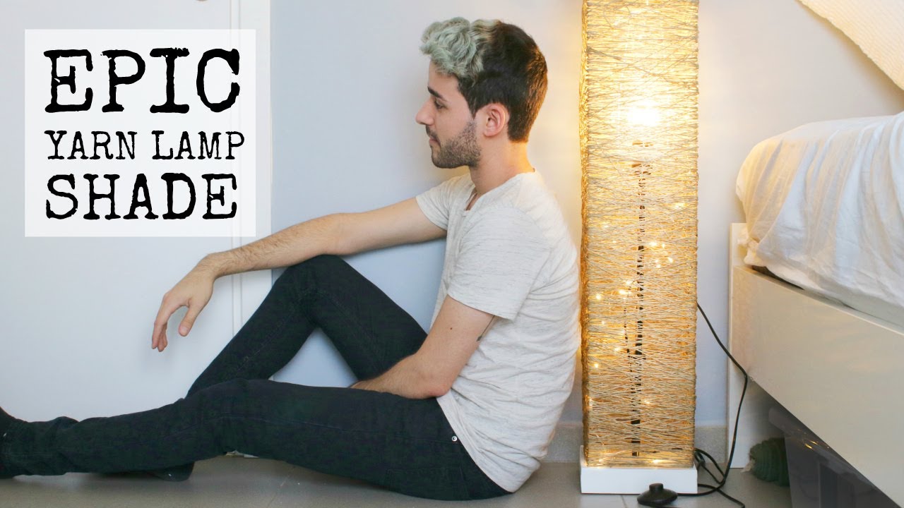 DIY EPIC YARN LAMP SHADE + IKEA RENOVATION |DanDIY