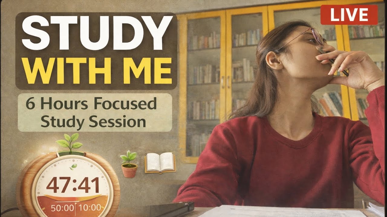 19.01.26 📚 Study With Me LIVE Silent Study Session | Beat Procrastination Together