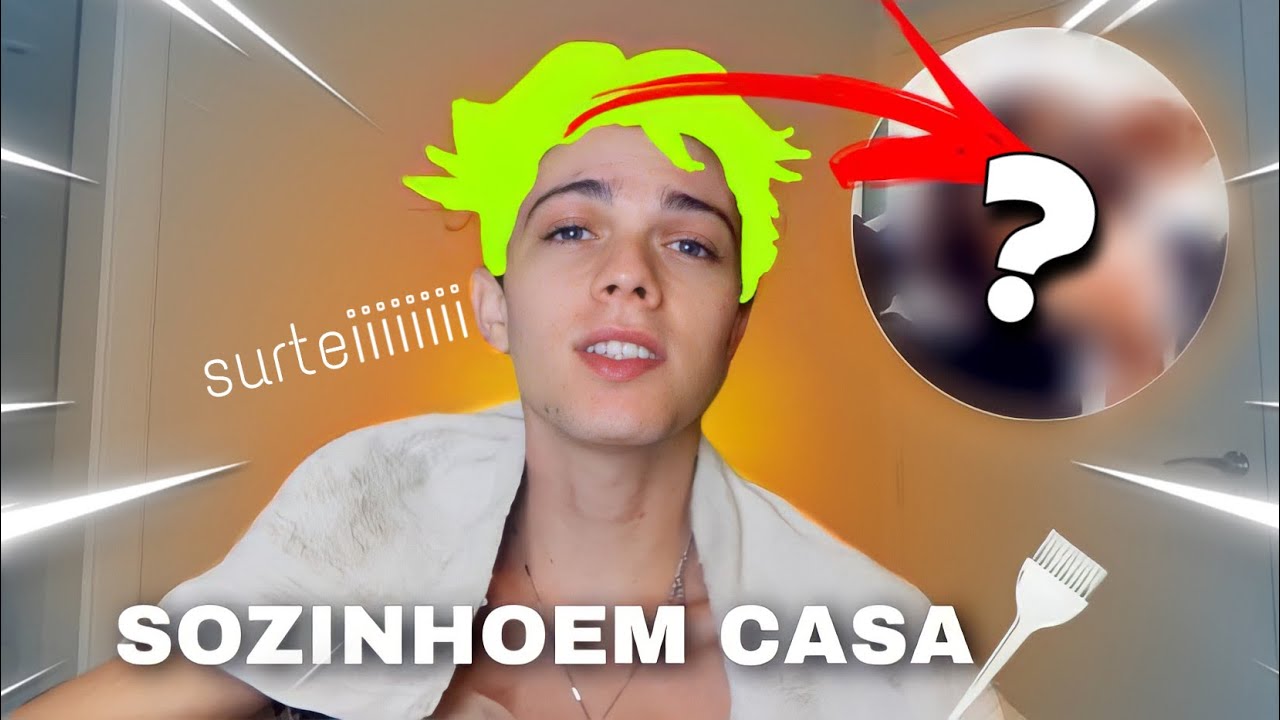 PINTEI MEU CABELO SOZINHO EM CASA - SURTEIIIII