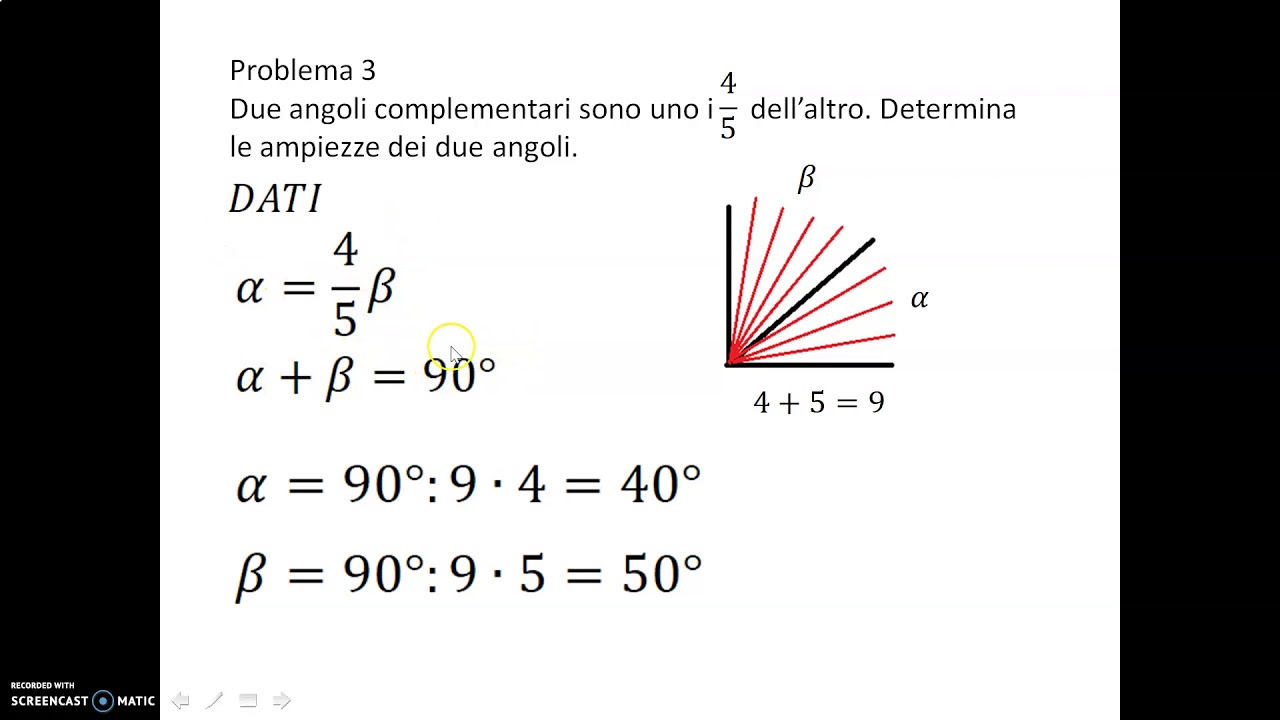 Geometria: Problemi con segmenti e angoli