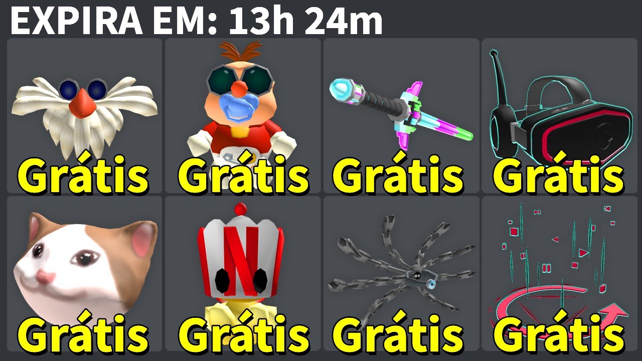 10 ITEM GRÁTIS NO ROBLOX EM MENOS DE 10 MINUTOS PEGUE AGORA *LIMITADO GANHE ANTES QUE ACABE*