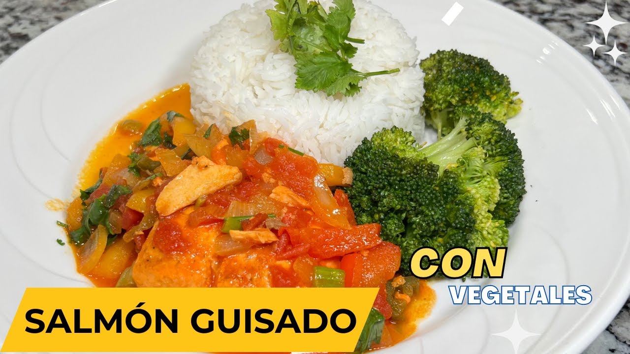 Cómo Preparar SALMÓN GUISADO Fácil y Rápido | Receta de Salmón Guisado Fácil y Rápido Paso a Paso 🍽️