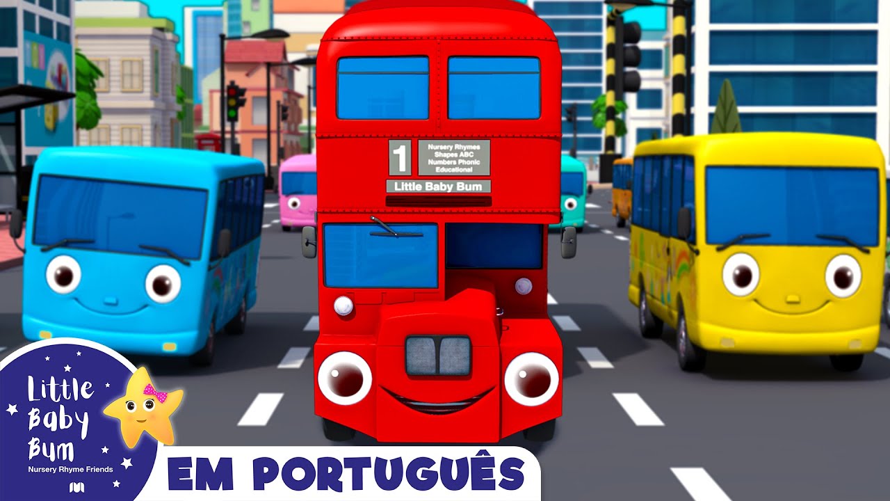 DEZ PEQUENOS ÔNIBUS - DUAS HORAS! | Little Baby Bum Brasil | Músicas Infantis em Português