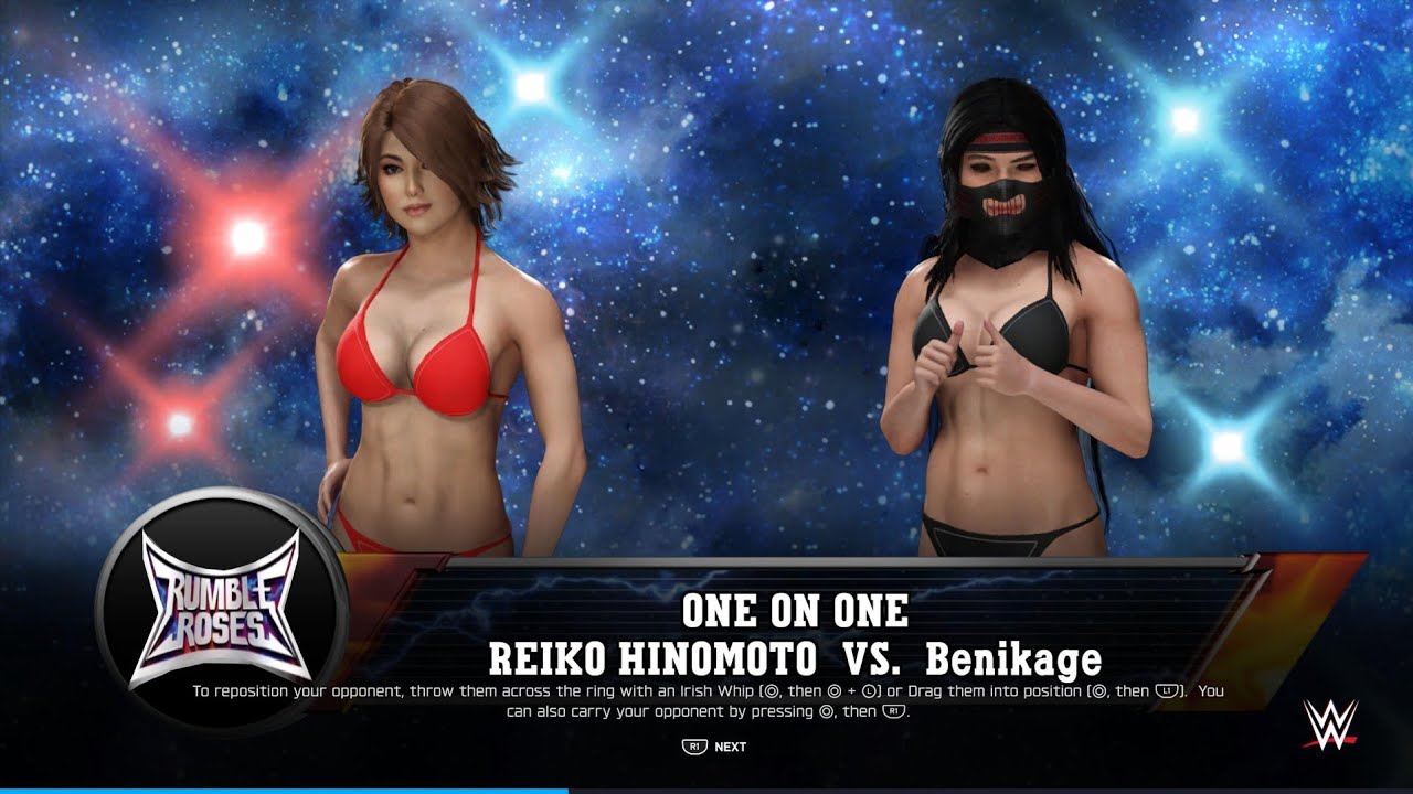 WWE 2K25 Reiko VS Benikage Bikini Submission Ironwoman
