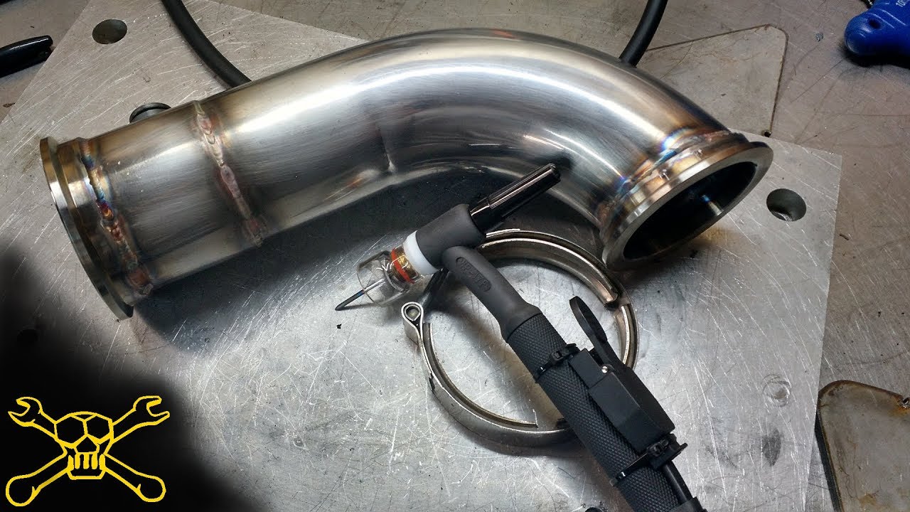 TIG Welding Stainless Exhaust | Twin Turbo Mustang