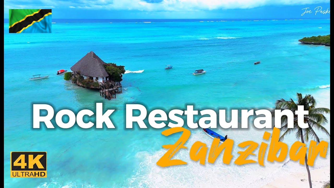 ⛱️ROCK RESTAURANT - Zanzibar  4K ⛱️🚤⛱