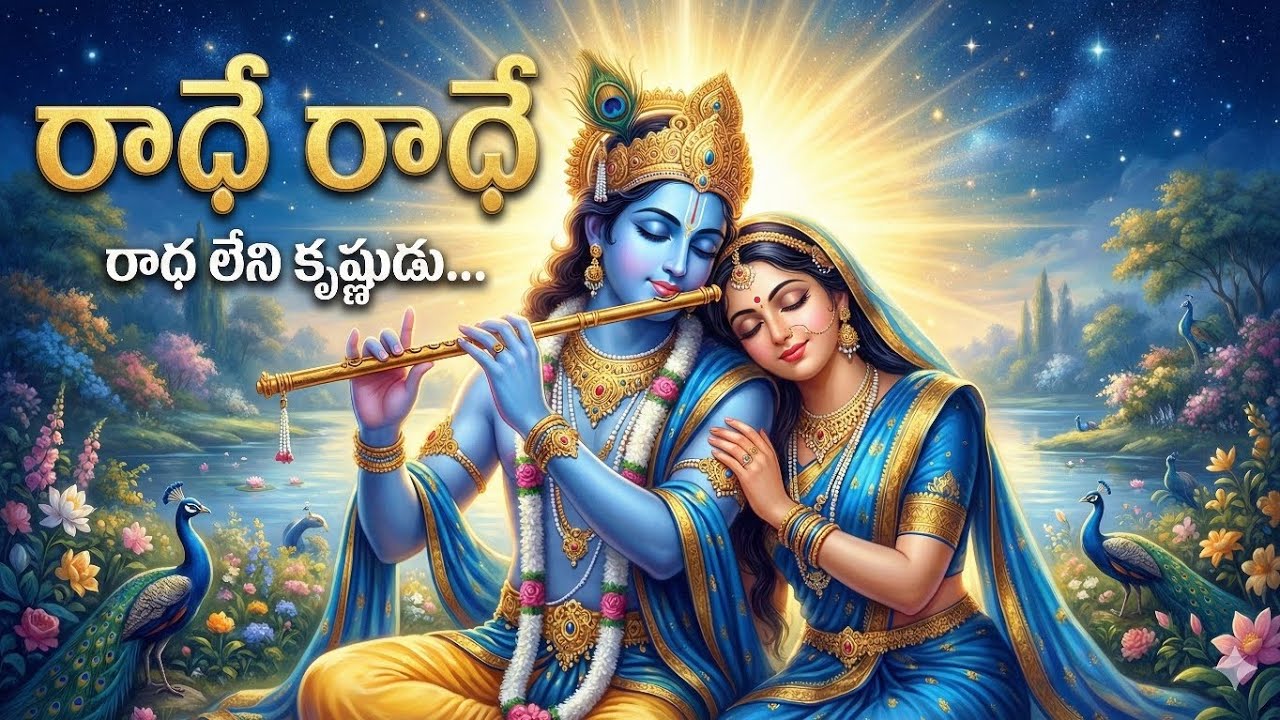 #Radha Krishna Love Song in Telugu | Divine Radhe Radhe Bhakti Song | 2026