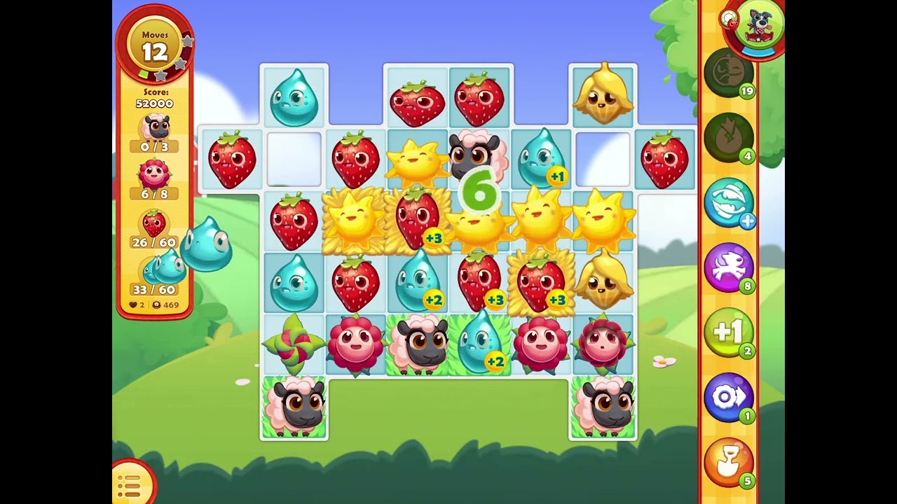 Farm Heroes Saga:  Level 469 to 473