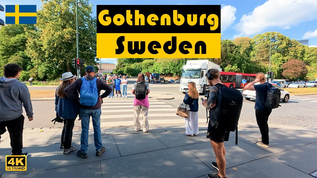 Göteborg, Sweden in August | Relaxing 4K Walking Tour 2025