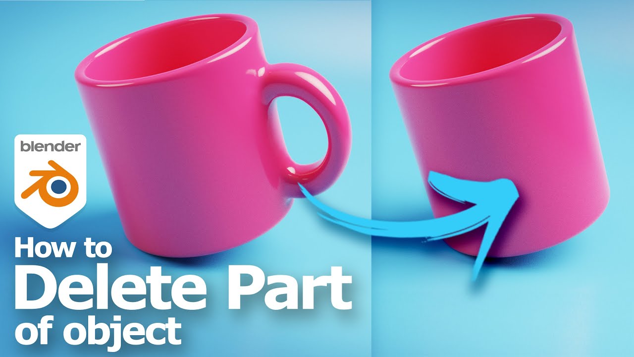 Blender Как удалить часть объекта