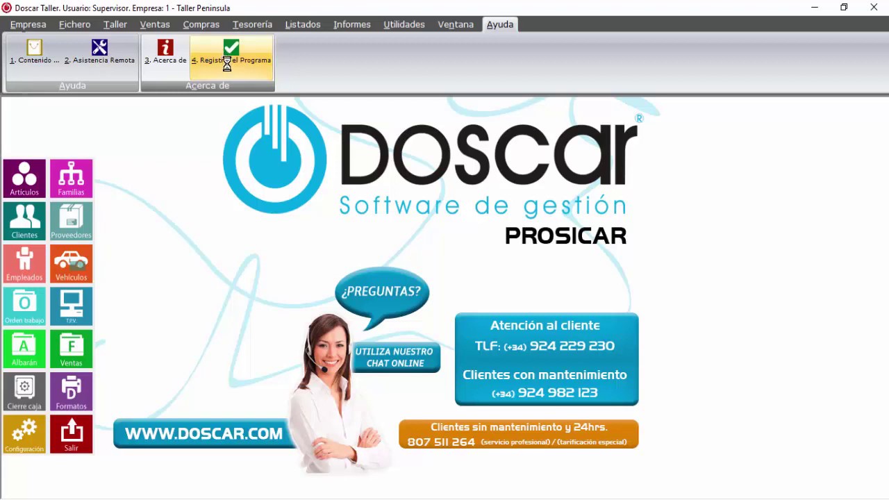 Primeros pasos   Software Doscar Taller