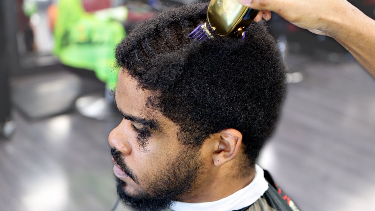 MY BROTHER LOOKIN ROUGH! HAIRCUT TUTORIAL: LOW DROP FADE | BEARD TRIM | HOT TOWEL