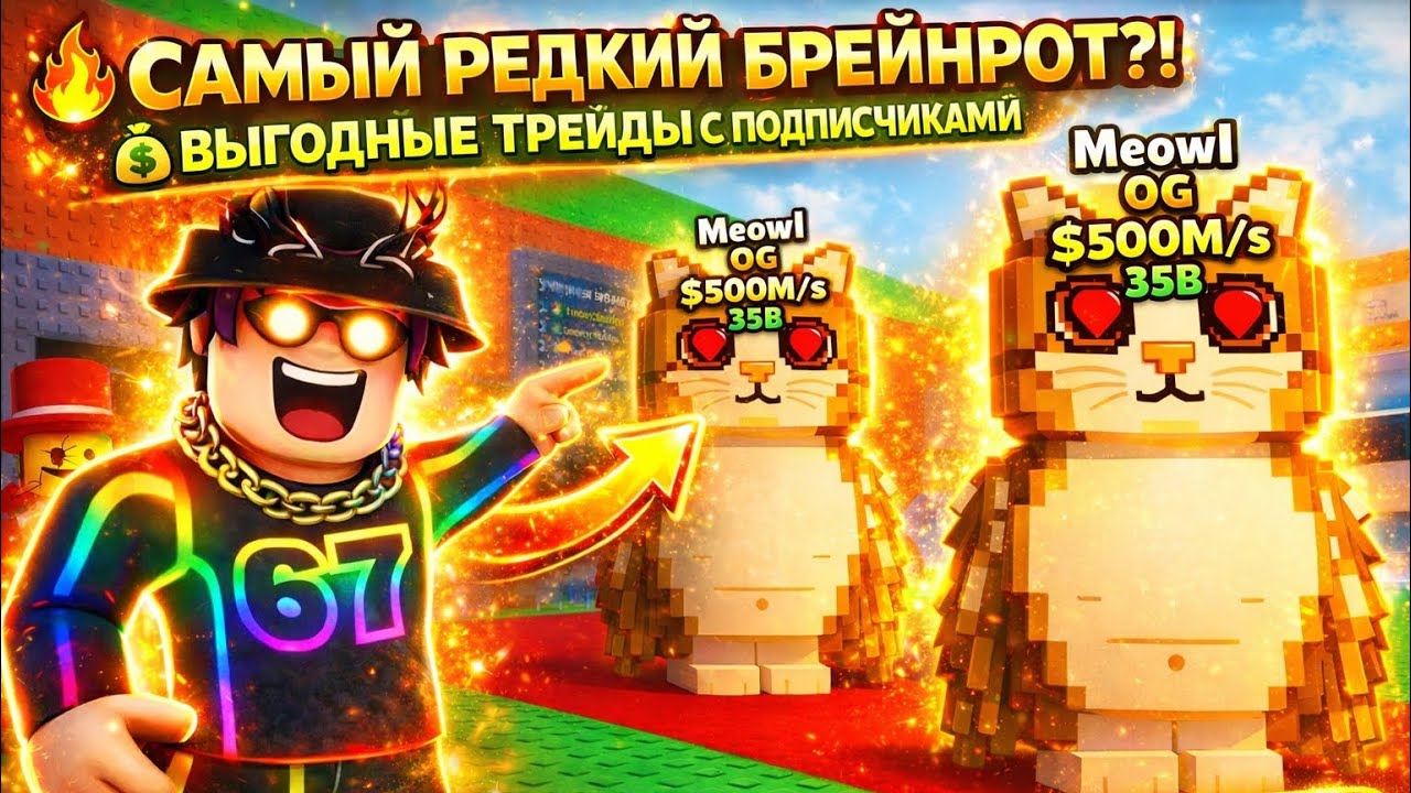 🔥УКРАДИ БРЕЙНРОТ ТРЕЙД МАШИНА! ТРЕЙДЫ! ПВП! #stealabrainrot