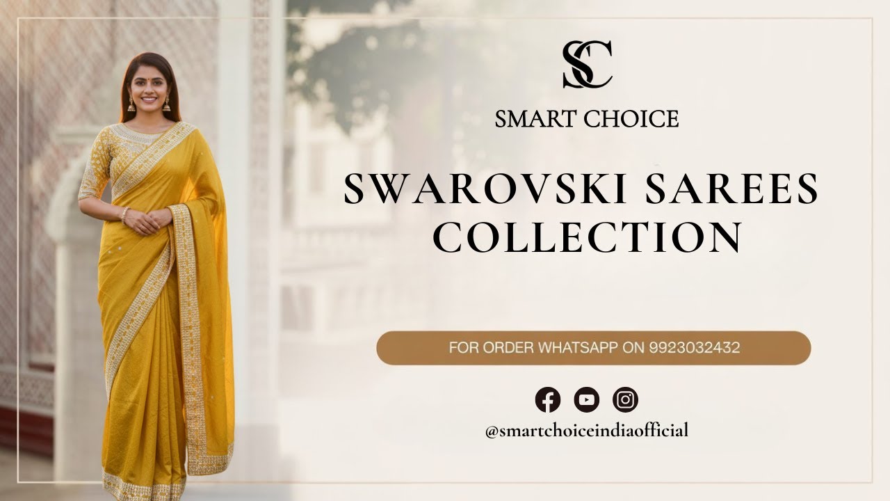 Коллекция сари Swarovski | Для бронирования: 9923032432 | Умный выбор