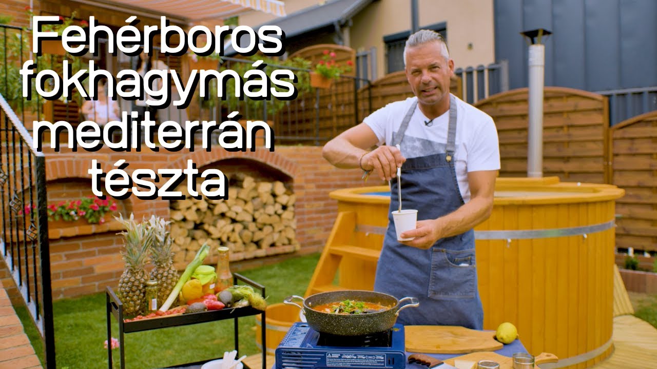 Fehérboros, fokhagymás mediterrán tészta