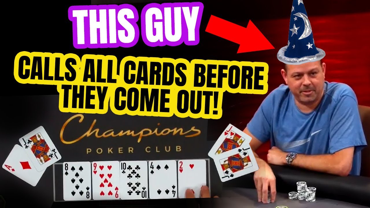 Poker Player Calls All Cards Before They Come Out! WTF!