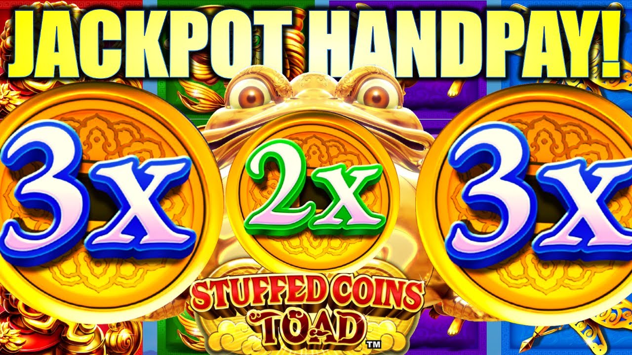 ★JACKPOT HANDPAY!!★ FULL SCREEN MULTIPLIED!! 😱 STUFFED COINS TOAD Slot Machine (KONAMI GAMING)